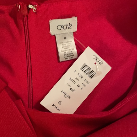 Caché size 10 Red. Sleeveless mid length dress. - Picture 6 of 7